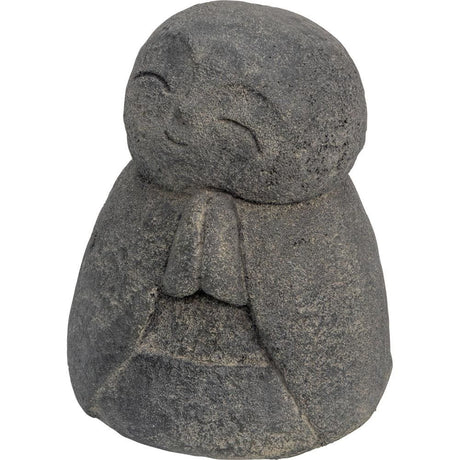 5.25" Volcanic Stone Statue - Mini Happy Jizo Buddha - Magick Magick.com