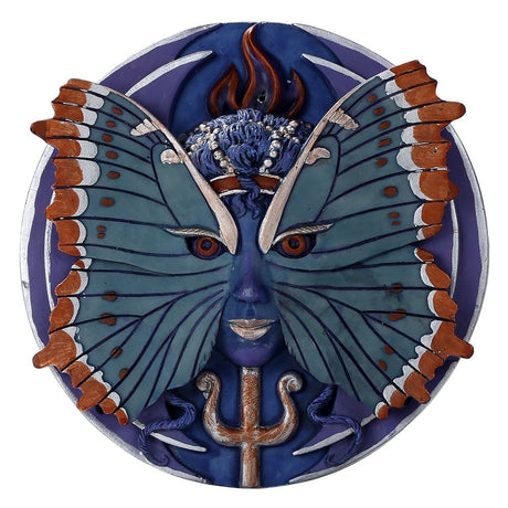 5.5" Butterfly Metamorphosis Psyche Spirit Goddess Wall Plaque Statue - Magick Magick.com