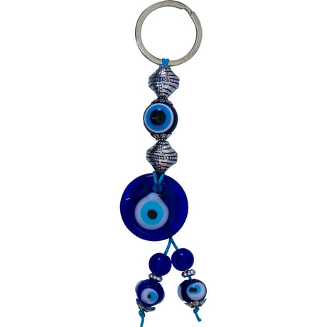 5.5" Evil Eye Talisman Key Ring - Evil Eye with Tassels - Magick Magick.com