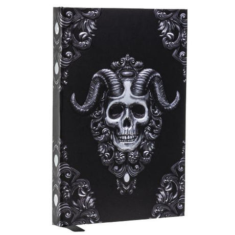 5.5" x 8.25" Hardcover Journal - Embossed Demon Skull - Magick Magick.com