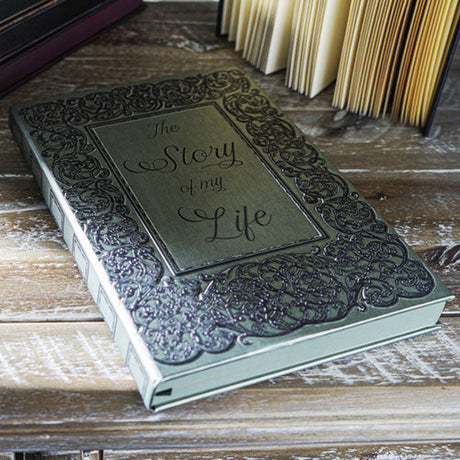 5.5" x 8.25" Hardcover Journal - Embossed Story of My Life - Magick Magick.com