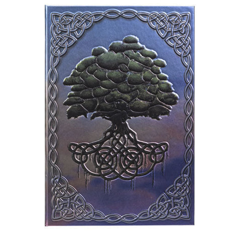 5.5" x 8.25" Hardcover Journal - Embossed Tree of Life - Magick Magick.com