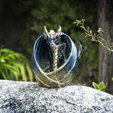 5.7" Blue Dragon Wings Backflow Incense Burner - Magick Magick.com