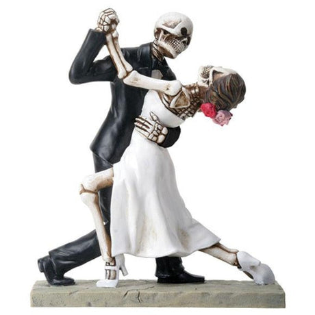 5.75" Skeleton Statue - Dancing Wedding Couple - Magick Magick.com