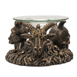 5.8" Baphomet Glass Oil Burner - Magick Magick.com