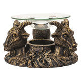 5.8" Baphomet Glass Oil Burner - Magick Magick.com