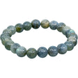 6-8 mm Elastic Bracelet Round Beads - Blue Labradorite - Magick Magick.com