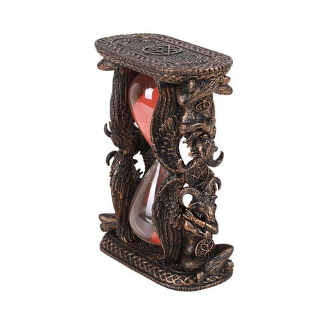 6" Baphomet Sculpture Hourglass Sandtimer - Magick Magick.com