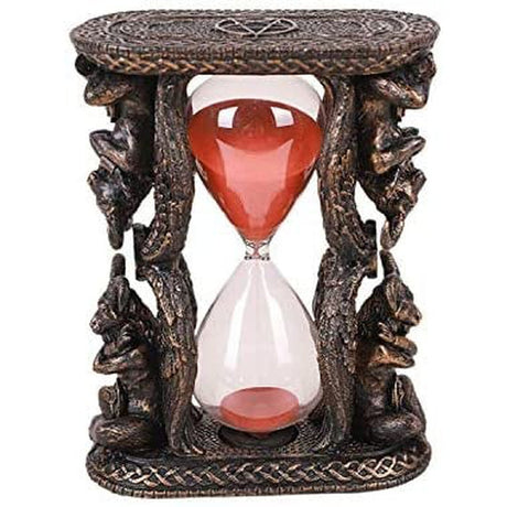 6" Baphomet Sculpture Hourglass Sandtimer - Magick Magick.com