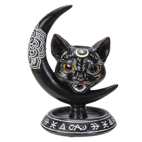 6" Black Cat Backflow Incense Burner - Magick Magick.com