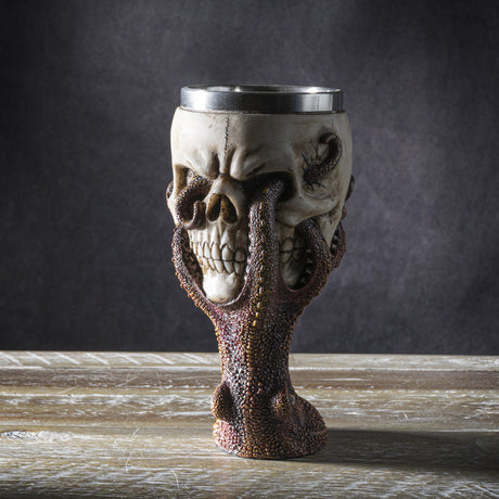 6" Chalice / Goblet - Octopus Skull - Magick Magick.com