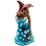 6" Dragon Statue - Ice Red - Magick Magick.com