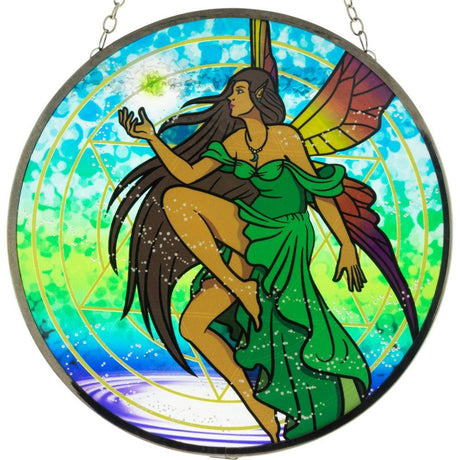 6" Glass Suncatcher - Spring Fairy - Magick Magick.com