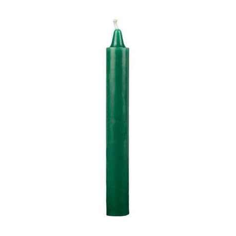 6" Green Taper Candle - Magick Magick.com