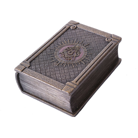 6" Masonic Bronze Book Display Box - Magick Magick.com