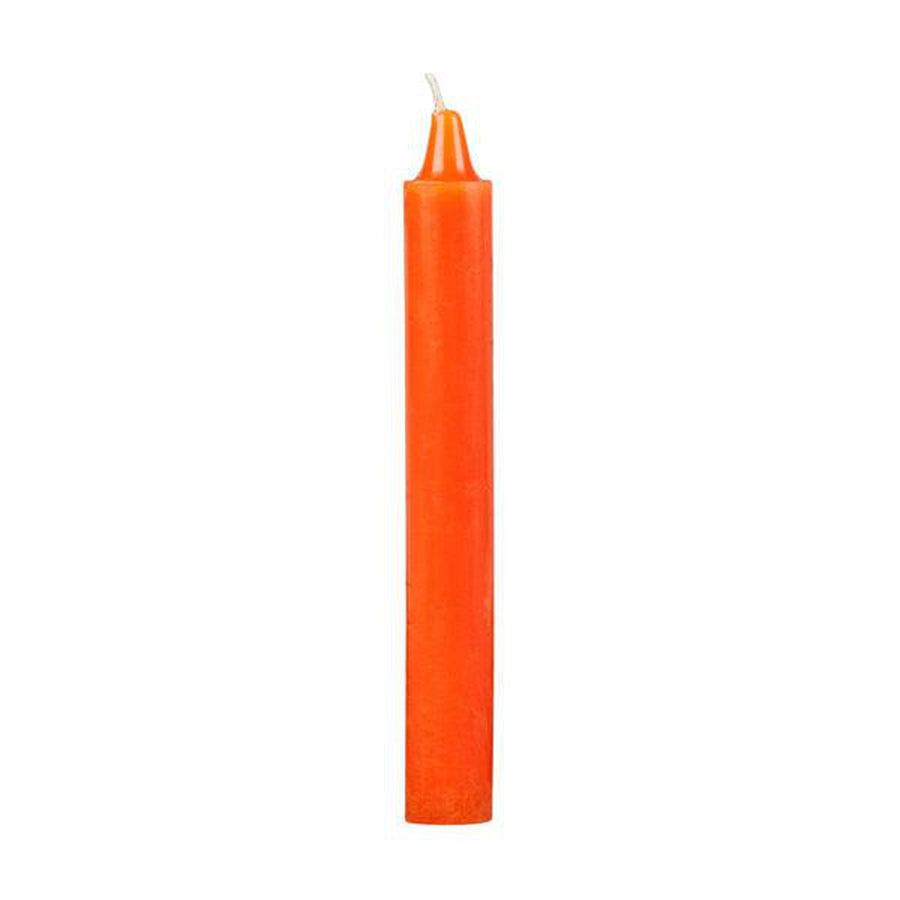 6" Orange Taper Candle - Magick Magick.com