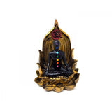 6" Polyresin Backflow Incense Burner - Seven Chakra - Magick Magick.com