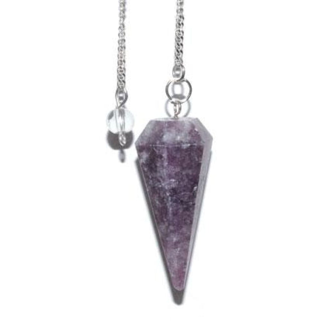 6-Sided Pendulum - Lepidolite - Magick Magick.com