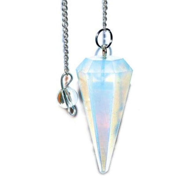6-Sided Pendulum - Opalite - Magick Magick.com