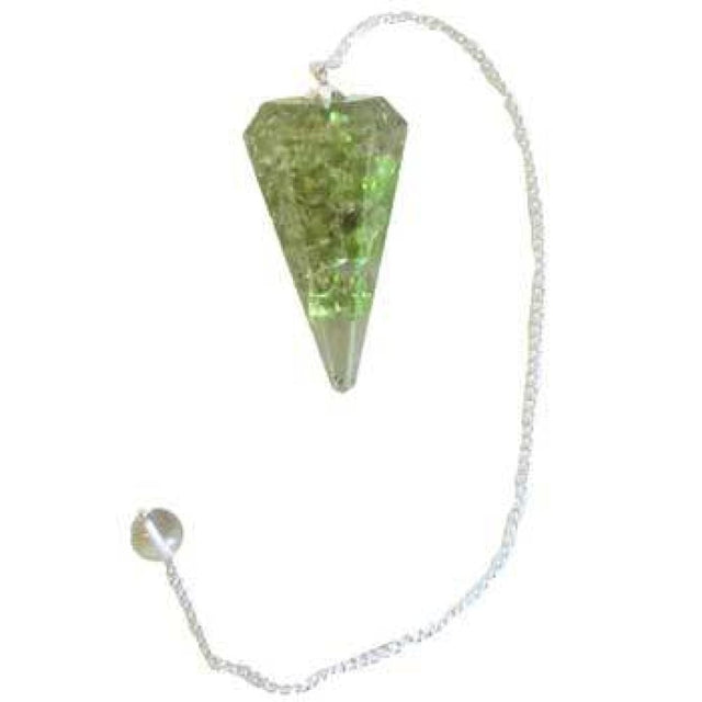 6-Sided Pendulum - Orgone Peridot - Magick Magick.com