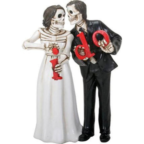 6" Skeleton Statue - Wedding Couple I Do - Magick Magick.com