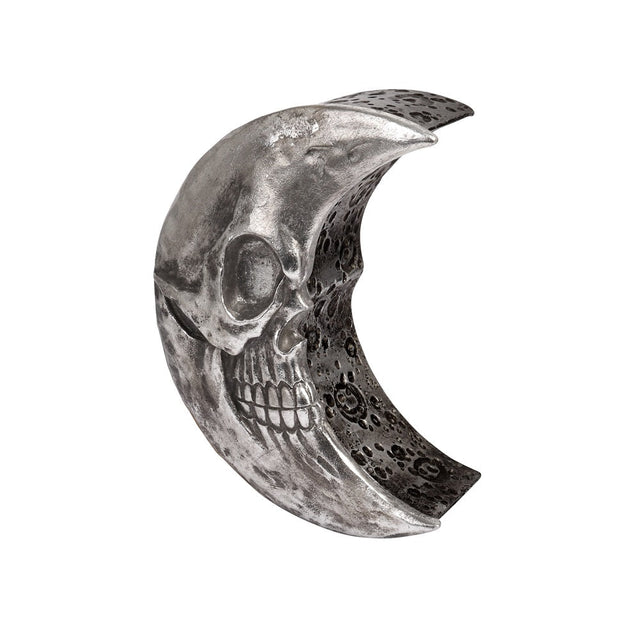 6" Skull Moon Box (Silver) - Magick Magick.com