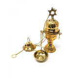 6" Star of David Brass Hanging Burner - Magick Magick.com