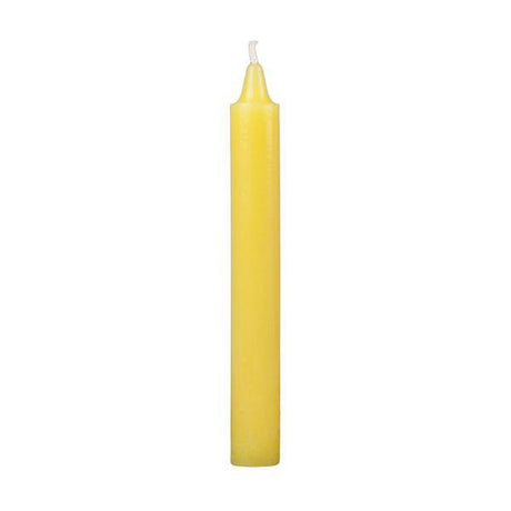 6" Yellow Taper Candle - Magick Magick.com