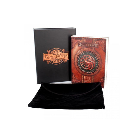 6" x 8.25" Game of Thrones Vegan Leather Journal - Fire and Blood - Magick Magick.com