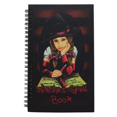 6" x 8.25" Spiral Journal - Lisa Parker - Little Witch Matilda - Magick Magick.com