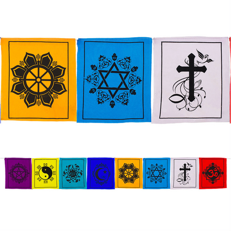 68" Tibetan Prayer Flags - Multifaith - Magick Magick.com