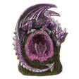 6.2" Dragon Geode Statue (LED Light Up) - Magick Magick.com