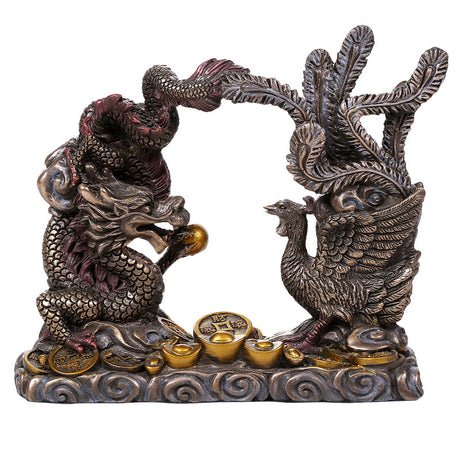6.25" Feng Shui Statue - Dragon & Phoenix - Magick Magick.com