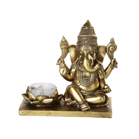 6.25" Ganesha Tealight Candle Holder - Magick Magick.com