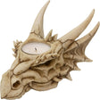 6.25" Polyresin Tealight Holder - Dragon Skull - Magick Magick.com