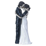 6.25" Skeleton Statue - Wedding Couple Kiss - Magick Magick.com