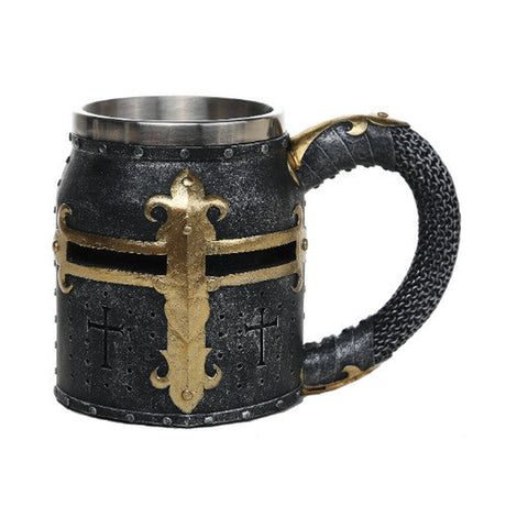 6.25" Stainless Steel Resin Mug - Knight - Magick Magick.com