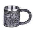 6.4" Stainless Steel Resin Mug - Calvalry Knight - Magick Magick.com
