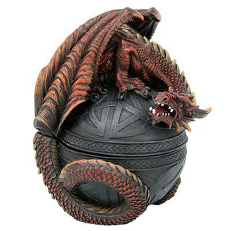 6.5" Celtic Dragon Display Box - Magick Magick.com
