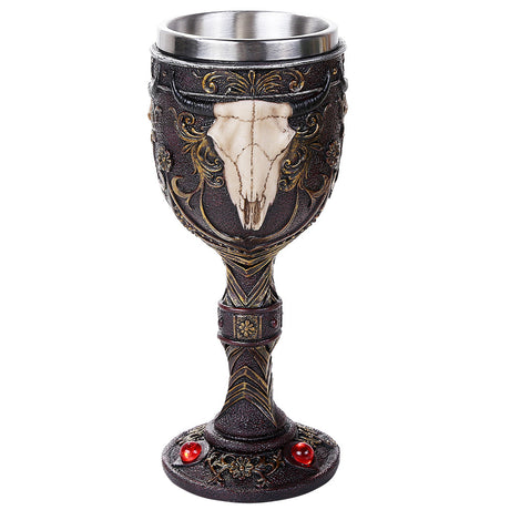 6.5" Chalice / Goblet - Bull Skull - Magick Magick.com