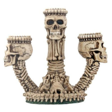 6.5" Ossuary Skeleton Triple Candle Holder - Magick Magick.com