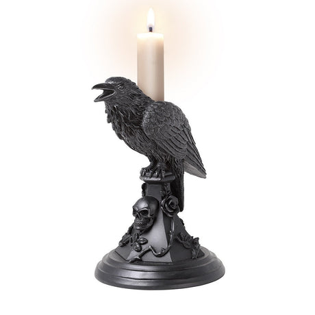 6.5" Poe's Raven Candle Holder - Magick Magick.com