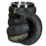 6.5" Stainless Steel Resin Mug - Serpent - Magick Magick.com