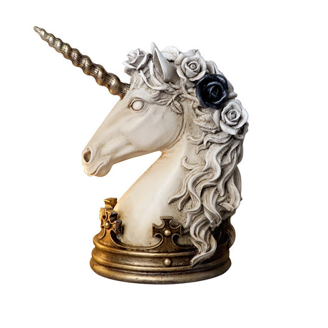 6.6" Unicorn Rose Statue - Magick Magick.com