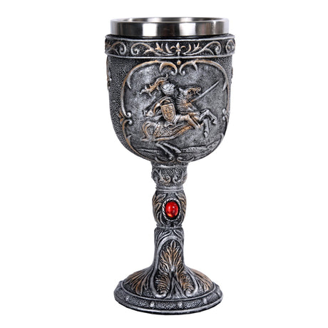 6.75" Chalice / Goblet - Medieval Knight - Magick Magick.com
