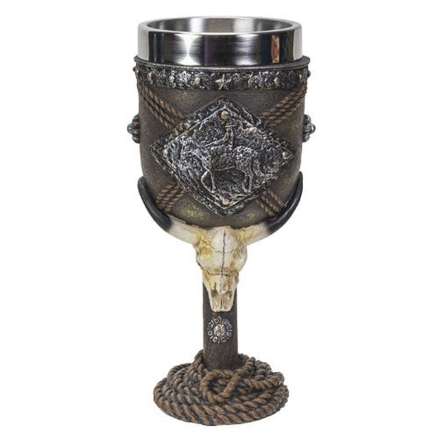 6.75" Chalice / Goblet - Western Cowboy - Magick Magick.com