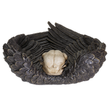 6.75" Raven Skull Resin Dish - Magick Magick.com