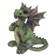 6.8" Dragon Statue - Green Standing - Magick Magick.com