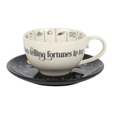 7" Ceramic Teacup with Saucer - Fortune Telling - Magick Magick.com