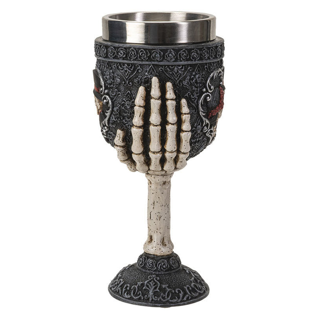 7" Chalice / Goblet - Skeleton Couple - Magick Magick.com